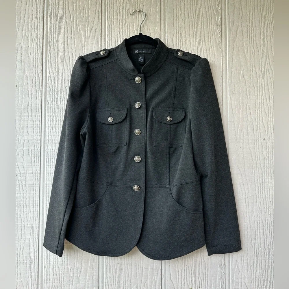 INC Gray Utility Jacket - Picture 1 of 9
